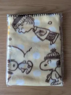 スヌーピー フリースブランケット（イエロー）