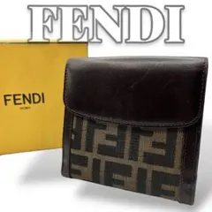 FENDI ズッカ ブラウン レディース 折り財布 8041のサムネイル