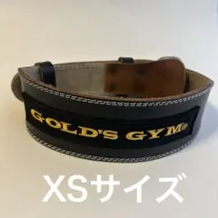 GOLD'S GYM トレーニングベルト レザー ブラック XSサイズ