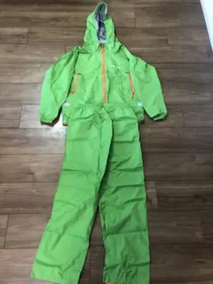 montbell モンベルレインスーツ 150 グリーン