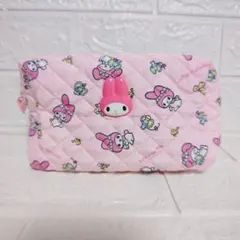 サンリオみんなのキルトシリーズマイメロディポーチ　キルティングポーチ