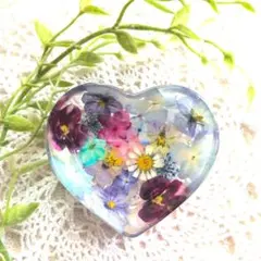 ひまわり ②ハート ヘアゴム レジン ハンドメイド ヘアアクセ - メルカリ
