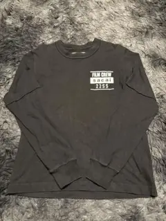 sacai サカイ　カットソー　ロンt 長袖　ブラック カラー　ブラックのサムネイル