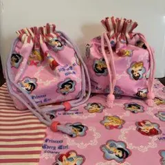 ディズニープリンセス 巾着バッグセット