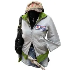 Y2K パーカー Wジップ トラックジャケット 平成ギャル マクブリング