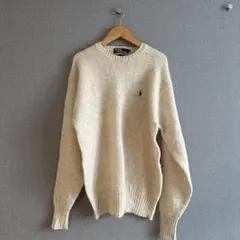 Polo by Ralph Lauren ウールニット セーター アイボリー L