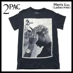 ツーパック 2pac オフィシャル Tシャツ ラップT 古着 S相当 ブラック