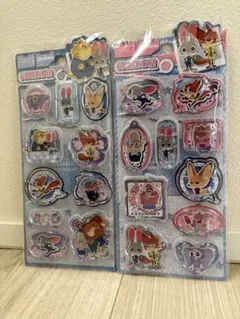 【最安‼︎正規品】 ディズニー ズートピア ウォーターシール 水入りシール 2枚