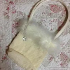 組曲ファー付きバッグ☆美品