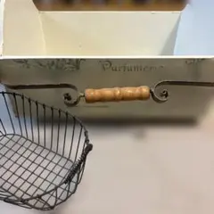 ⭐️アンティーク取手付BOX &アイアンカゴ⭐️