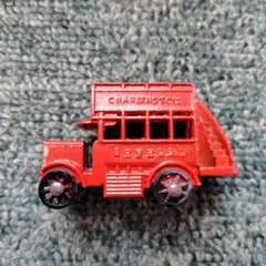CHARBEN TOYS 赤いオープントップバス ミニカー