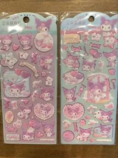 クロミ　ぷっくりシール　2枚セット　マシュマロ　ぷくぷくシール　ライセンス