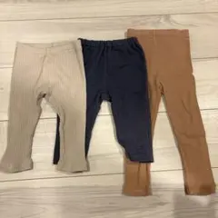 子供服　ベビー服　ズボン三点セット　70-80サイズ　保育園着　まとめ売り
