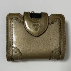 ANNA SUI 二つ折り財布 ゴールド