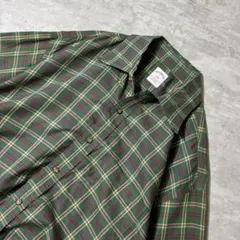 配色抜群 Brooks Brothers BD シャツ チェック グリーン