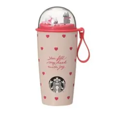 スタバ バレンタイン2026 カップシェイプ ステンレスボトル ハート