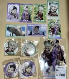 Dr.STONE 石神千空 缶バッジ DMMスクラッチ 桜 アクリルスタンド