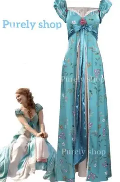 ディズニー　魔法にかけられて　ジゼル　カーテンワンピース　Dハロ　仮装　コスプレ