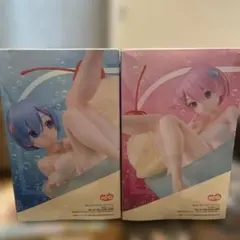（新品未開封）リゼロ レム ラム クリームソーダ フィギュア 2種セット