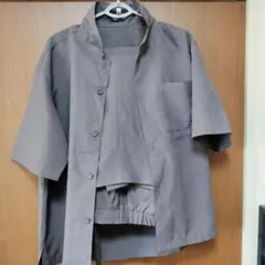 GU ドライリラックスフィットオープンカラーシャツ スラックス