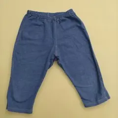 UNIQLO　120cm デニムブルー ハーフパンツ ウエストゴム