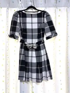 BURBERRY BLUELABEL ノースリーブチェックワンピース 38サイズ - メルカリ
