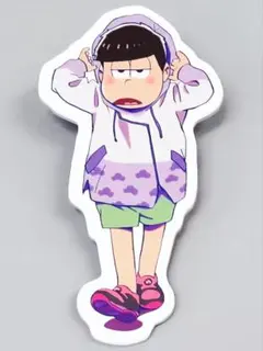 ★おそ松さん★TGC/ペーパーダイカットバッジ★一松★新品未開封★