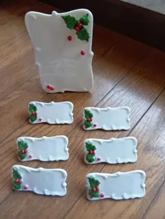 クリスマス用のメニュープレート