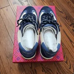 TORY BURCH ネイビーアイボリースニーカーのサムネイル