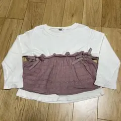 アプレレクール 長袖 チュニック ピンク 100cm