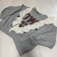 ★マーキーズ★フリル付きグレー トレーナー POWER 95