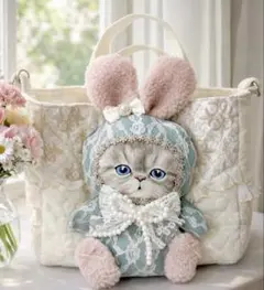 紫*鶴様 コヤンイサムチョン ルミちゃん♡刺繍生地 トートバッグ