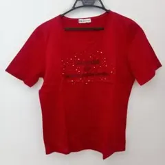 【な238】H‐Lロゴ入り半袖Tシャツレッド42(LLサイズ)のサムネイル
