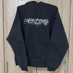 BALENCIAGA スライムロゴ フーディ パーカー ブラック