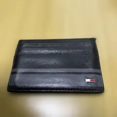 TOMMY HILFIGER カードケース レザー ブラック