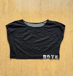 ☆ROTE ROSA☆ショート丈Tシャツ（BK）