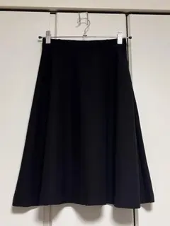 ブラック フレアスカート ゴムウエスト