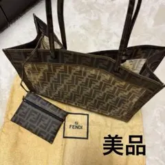 【レア】　美品　FENDI トートバッグ　シースルー ズッカ柄のサムネイル