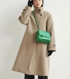 green label relaxing ソフトメルトン スタンドカラー コート