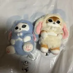 mofusand モフサンド ロップイヤーうさにゃん イエロー　ブルー　シール