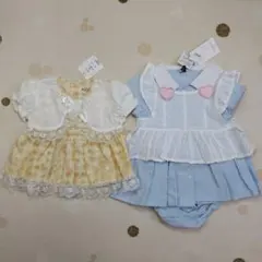新品◆ワンピース/セットアップ/2枚セット◇80/862