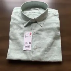 UNIQLO 新品　未使用品　プレミアムリネンシャツ L ライトグリーン