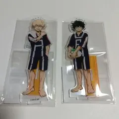 僕のヒーローアカデミア　極楽湯　アクリルスタンド　緑谷出久　爆豪勝己