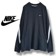 【ナイキ】トレーナー　長袖　練習着　薄手　速乾性　ドライ機能　バスケ　ブラック