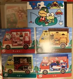 どうぶつの森 amiiboカード　サンリオ　4枚セット