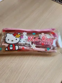 新品①サンリオ…Hello Kitty 文房具9点セット ペンケース付き 未使用 