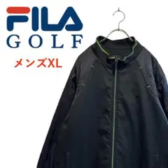 T3406*フィラゴルフ*アウター*ジャケット*ゴルフ*メンズXL*ブラック
