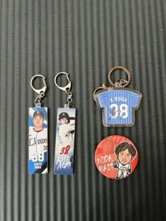 ライオンズ 野田海人 キーホルダー 缶バッジ