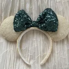 ディズニー カチューシャ 白 緑