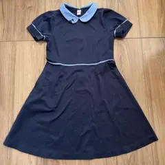 ファミリア　半袖　ネイビーワンピース　130 お受験
